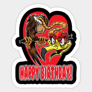 Happy Birthday Buzzard Sticker